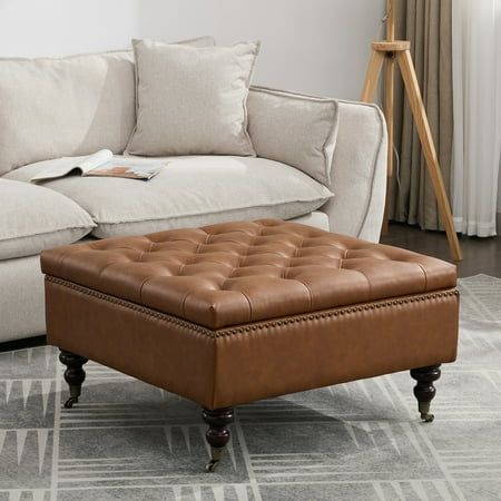 Tufted leather chair