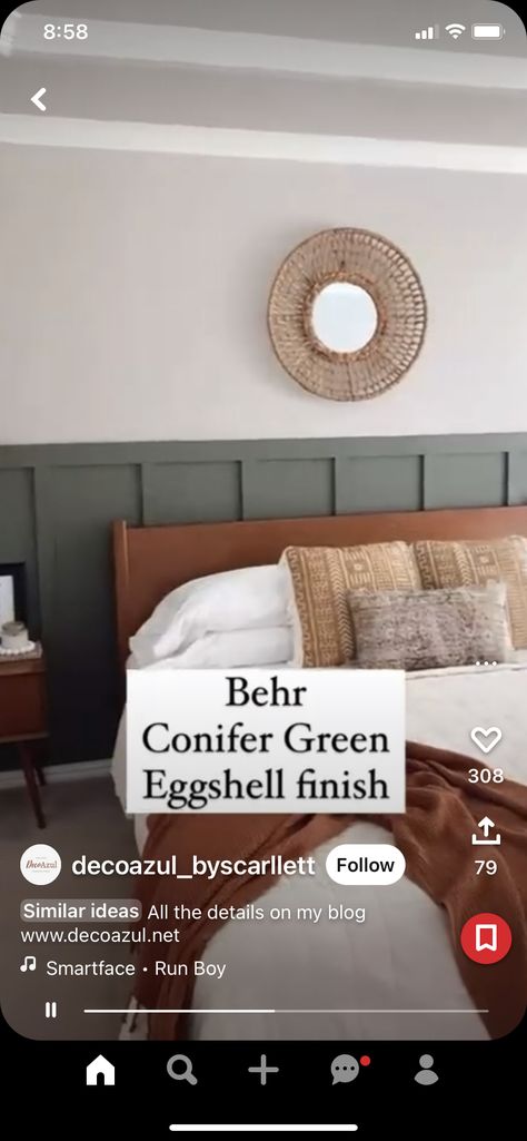 Conifer Green Behr, Behr Conifer Green, Accent Wall Paint Colors, Forever Home Ideas, Montana House, Charcoal Paint, Green Accent Walls, Painted Bathroom, Diy Remodeling