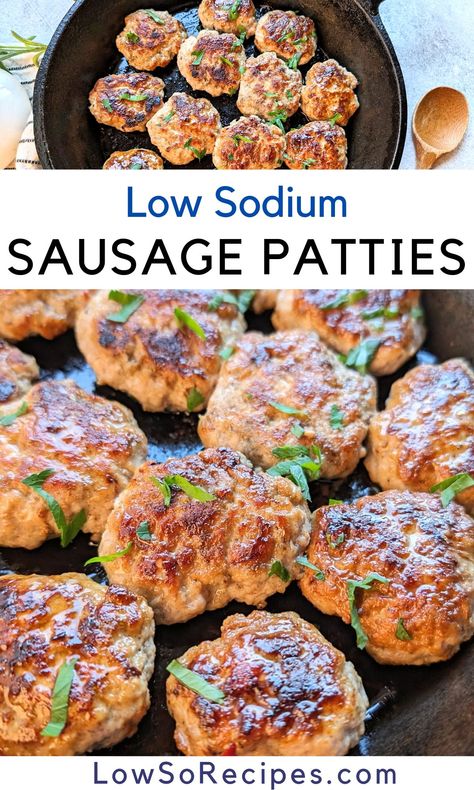 Low Sodium Sausage Patties Low Sodium Buns, Low Sodium Low Carb Meals Easy, Low Sodium Sausage Gravy, Ms Dash Seasoning Recipes, Low Sodium Fajita Seasoning Recipe, Low Sodium Breakfast Sausage, Low Sodium Pizza Toppings, Low Sodium Smoker Recipes, No Salt Breakfast Recipes