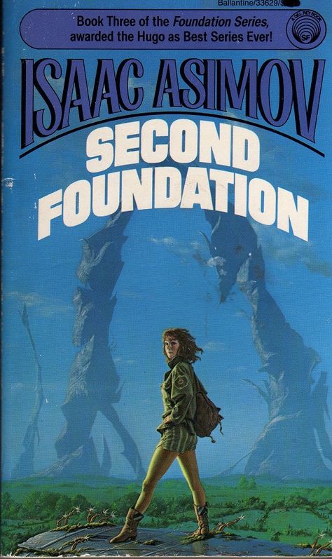 "Second Foundation" by Isaac Asimov. The third volume of the original Foundation Trilogy. Isaac Asimov Books, Asimov Foundation, Sci Fi Book Covers, Classic Sci Fi Books, Robert Silverberg, Scifi Books, Vintage Sci Fi, Foundation Series, Vintage Science Fiction