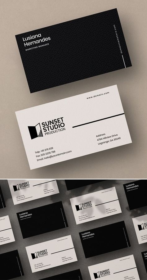 Business Card One Side, Interior Designer Business Card Creative, Business Card Design Layout, Card Business Design, Simple Business Card Design, Business Card Layout, Namecard Design, Clean Business Card Design, Creative Business Card Design