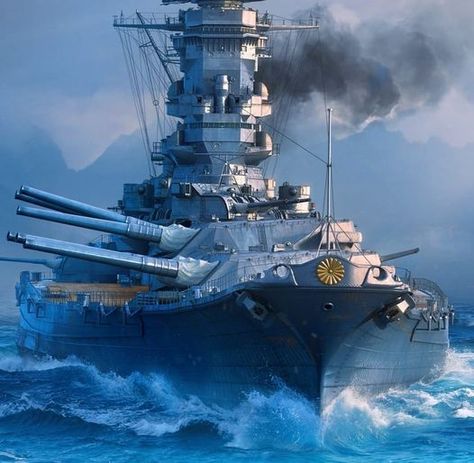 Yamato Battleship Wallpaper, Yamato Wallpaper, Ship Wallpaper, Ijn Yamato, Yamato Battleship, Navy Coast Guard, Navy Art, Scale Model Ships, Imperial Japanese Navy