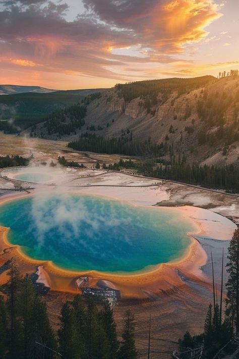 Discover the Wonders of Yellowstone National Park 🏞️✨ Explore the geothermal wonders and diverse wildlife of Yellowstone National Park. From geysers and hot springs to bison and bears, this park offers a unique natural experience. 🌿🐻 #Yellowstone #USATravel #NationalParks #NatureLovers Yellowstone National Park Photography, Montana Yellowstone, Yellowstone Trip, Visit Yellowstone, Vision Board Images, Yellowstone Park, Adventure Bucket List, National Parks Usa, Peru Travel