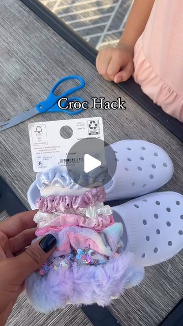 Ashley Wilkins on Instagram: "You can buy the knock off crocs at hobby lobby for $5.99 and make different theme crocs! #momhacks #barbie #crocs #crafts #backtoschooloutfit" Croc Diy Ideas, Croc Ideas Diy, Crocs Charms Diy, Croc Decor Ideas, Custom Crocs Diy, Customized Crocs Shoes, Crocs Business, Barbie Crocs, Cute Crocs Shoes