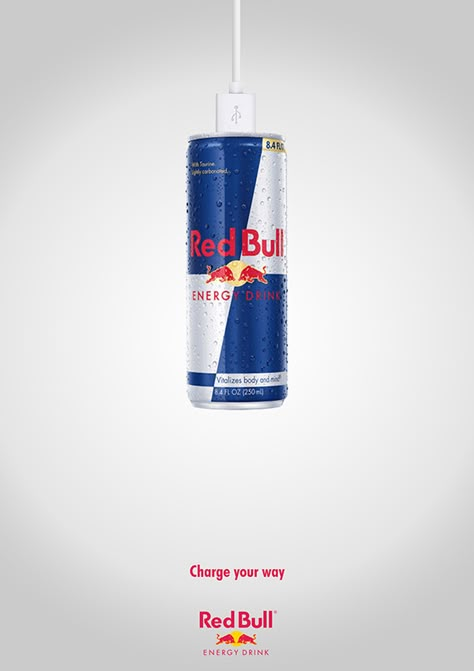 Red Bull Advertisement on Behance Commercial Advertisement Poster, Red Bull Creative Ads, Red Bull Advertising, Red Bull Ads, Drink Advertising Design, Energy Drink Ads, Red Bull Poster, Famous Advertisements, Red Bull Design