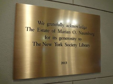 Bronze Wall Signage NYC - We specialize in custom business signs in New York, NY. Visit our website below to contact us for a free consultation! http://www.SignsVisual.com Donor Recognition Ideas, Donor Plaques, Glass Signage, Address Marker, Recognition Ideas, Commemorative Plaque, Memorial Plaques, Donor Recognition, Bronze Plaque