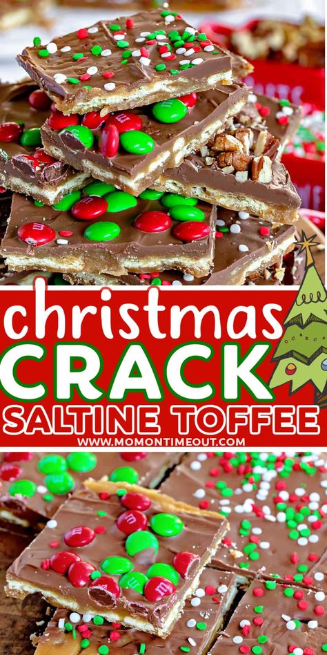 Saltine Cracker Toffee, Saltine Toffee, Christmas Candy Easy, Easy Christmas Candy Recipes, Cracker Toffee, Toffee Recipe, Candy Recipes Homemade, Christmas Candy Recipes, Christmas Food Desserts