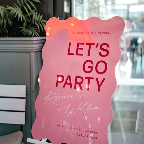 Has anyone convinced their fiancé to have a @barbie themed wedding yet? 🩷 Produced this very Barbie pink wedding signage for my amazing… | Instagram Barbie Core Wedding Theme, Barbie Pink Wedding Theme, Barbie Quinceanera Theme, Barbie Core Wedding, Barbie Wedding Theme, Barbie Pink Wedding, Pink Signage, Come On Barbie Let’s Go Party Sign, Come On Barbie Lets Bach Party Sign