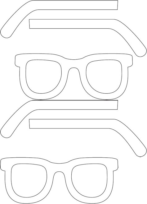 Summertime game: sunglasses template.  cut glasses in half - put quarter note on left side and write out "quarter note" on the right side.  Can be used for dynamics        ff  forte  p  piano etc Glasses Template, Festa Hotel Transylvania, Cut Glasses, Idee Cricut, 3d Pen, Writing Templates, Templates Printable Free, Elementary Art, Quiet Book