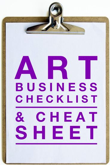 Art Business Checklist & Cheat Sheet | Artsy Shark Art Business Plan Template, Art Business Checklist, Business Plan For Artists, Starting Art Business, Art Licensing Sell Sheet, How To Start An Art Business, Art Business Plan, Art Business Logo, Art Business Ideas