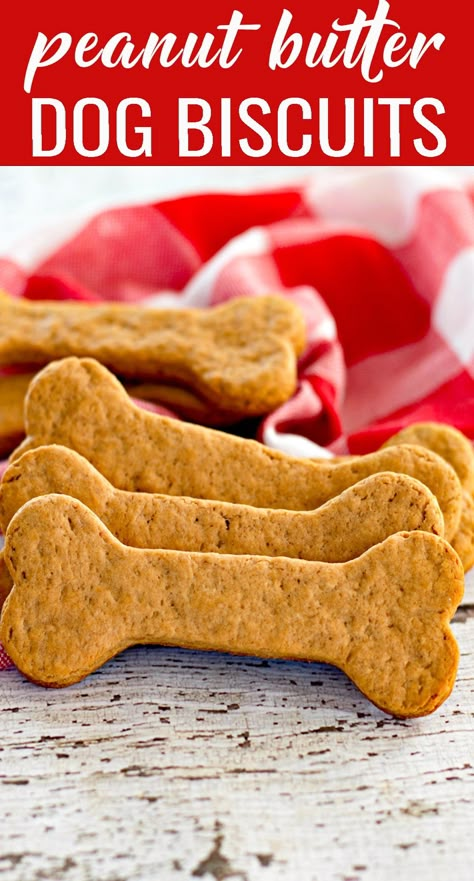 Puppy Snacks, Dog Treats Homemade Peanut Butter, Healthy Dog Biscuits, Homemade Dog Biscuits, Peanut Butter Dog Biscuits, Dog Cookie Recipes, Biscuits Homemade, Homemade Dog Cookies, Dog Cake Recipes