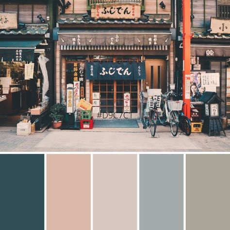 Korean Colour Palette, Tokyo Color Palette, Japan Colour Palette, City Colour Palette, Cafe Color Palette, Japan Color Palette, Japanese Colour Palette, Japanese Color Palette, Moriyama House