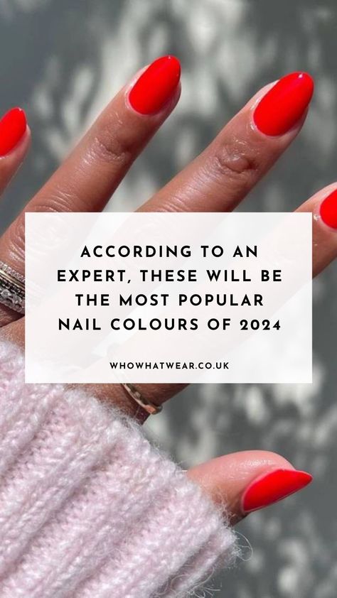 I just spoke to a nail expert who shared the most popular nail colours for 2024. Find out more about which shades to go for here. Nails Colours 2024, Nail Colours Spring 2024, Nail 2024 Spring, Nail Color 2024 Spring, Nail Colour Trends 2024, Spring Nail Color 2024 Trends, Kendall Jenner Nails Manicures, 2024 Spring Nails Trend, Spring Nail Colours 2024