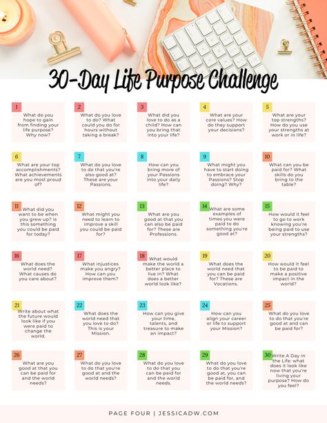 15 of My Favorite 30-day Challenges — Bright Space Coaching Improve My Life, Spiritual Leadership, Live Simple, Challenges To Do, New Habits, Try New Things, Self Care Bullet Journal, Monthly Challenge, Journaling Prompts