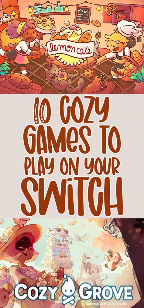 It's the perfect time to cozy up with your Nintendo Switch and play some cozy games. Here are 10 of our favorites that will keep you entertained all season long. Some games listed Stardew Valley, Bear and Breakfast, Cozy Grove, Animal Crossing, Unpacking, and more. Unpacking Switch Game, Cozy Grove Switch, Cute Games On Switch, Comfy Nintendo Switch Games, Cozy Fall Switch Games, Cozy Games For Nintendo Switch, Fun Nintendo Games, Fall Switch Games, Acnh Rose Breeding Guide