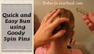 How to Use Spin Pins Video from BabesInHairland.com  #spinpins #bun #easyhairstyles #video Spin Pin, Ballet Hair, Step By Step Hair, Ballet Hairstyles, Girl Hair Dos, Dance Hair, Hair Styles Ideas, Easy Bun, Dance Hairstyles