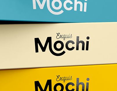 Mochi Branding, Mochi Brand, Mochi Packaging, Mochi Design, Boba Logo, Mochi Donut, Japanese Desserts, Graphic Shapes Design, Wayfinding Design