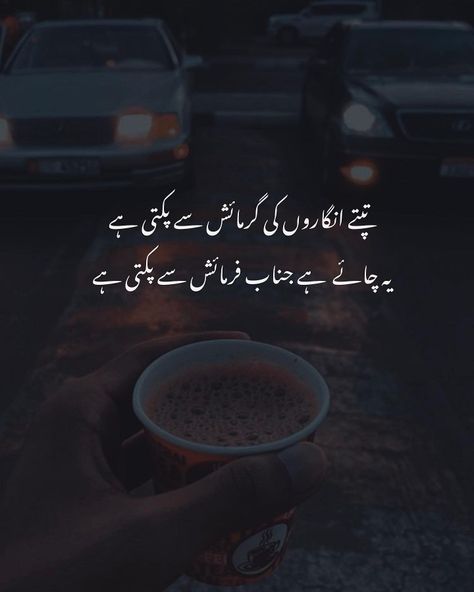 Chai Poetry, Tea Lover Quotes, Fake Friendship, Chai Quotes, Creative Pregnancy Announcement, Al Qur'an Aesthetic, Poetry Ideas, Instagram Picture Quotes, Shayari Urdu