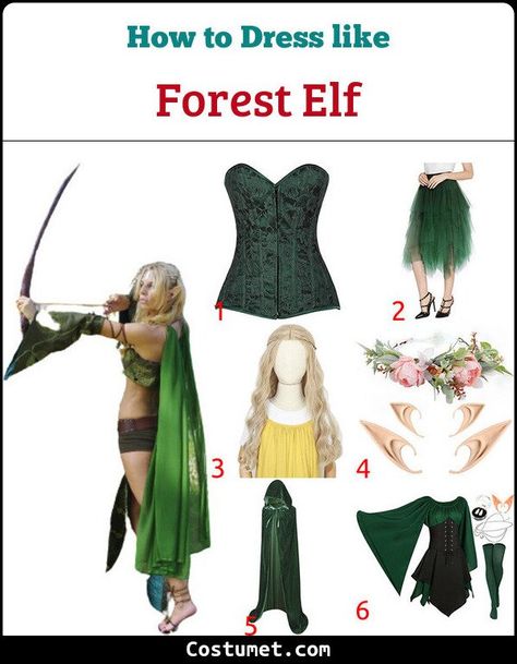 Forest Elf Costume for Cosplay & Halloween 2022 Halloween Costume Elf, Diy Elf Costume Women, Elf Costume Diy, Forest Elf Costume, Costume Diy Women, Elves Costume, Woodland Elf Costume, Wood Elf Costume, Kids Elf Costume