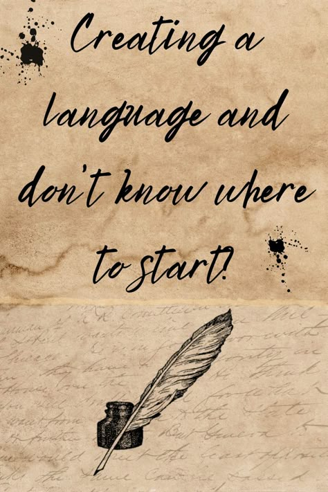 These are the essential steps for creating your own language, just like J. R. R. Tolkien! #worldbuilding #fantasybooks How To Make Up Your Own Language, Create A Language, How To Create Your Own Language, How To Make A Fantasy Language, How To Create A Fictional Language, Creating A Fantasy Language, How To Make Your Own Language, Language Creation, Constructed Language