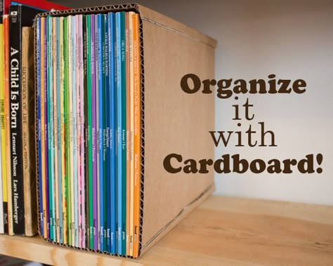 Cardboard Closet Organizer Diy, Paper Holder Diy, Diy Desk Organizer, Diy Magazine Holder, Cardboard Construction, Cardboard Organizer, Cardboard Recycling, Holder Plastic, Cubby Shelf