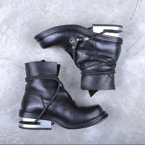 Dirk Bikkembergs Boots, Mens Biker Boots, Steel Boots, Dirk Bikkembergs, Mode Shoes, Couple Fits, Swag Shoes, Streetwear Men Outfits, Biker Boots