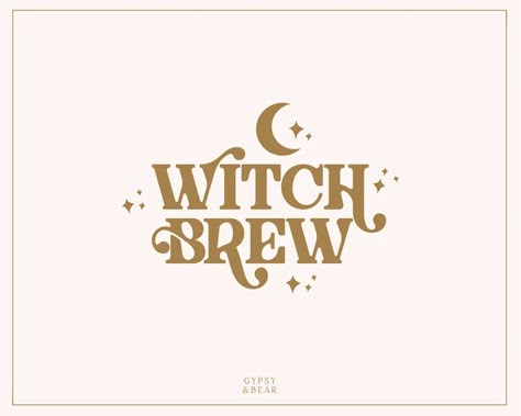 Vintage logo bundle with apothecary, magic, gypsy, star, mystic and boho Goth Logo Ideas, Witch Coven Names, Witchy Logo Ideas, Printing Logo Design Ideas, Fairytale Logo, Aesthetic Name Ideas, Magic Logo Design, Witchy Logo, Magical Logo