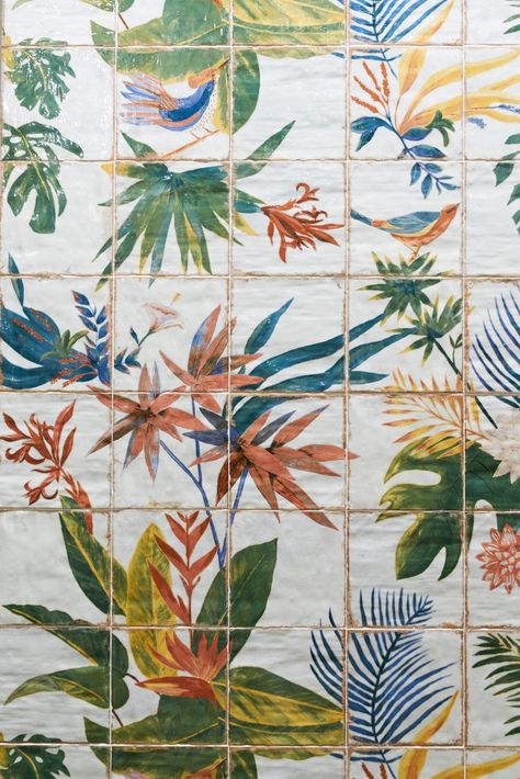 25 Top Products from the Architectural Digest Design Show - Architectural Digest Bathroom Wall Coverings, Tile Bar, Tropical Tile, Angela Harris, Workshop Apd, Weekend In Nyc, Ipe Wood, Indian Creek, Printed Tile