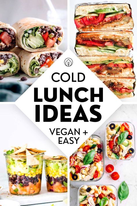 Cold Vegan Lunch, Different Lunch Ideas, Vegan Lunch Ideas For School, Easy Cold Lunch Ideas, Lunch Ideas Vegan, Lunch Ideas Recipes, Cold Lunch Ideas, Lunch Ideas For School, Easy Vegan Lunch