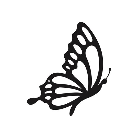 Butterfly Icon, Butterfly Themed Birthday Party, Butterfly Vector, Butterfly Silhouette, Laser Engraving Ideas, Butterfly Stencil, Fairy Silhouette, Butterfly Svg, Basic Embroidery