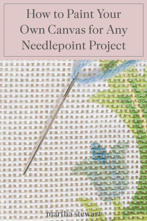 Needle Point Beginner, Needlepoint Rugs Pattern, Diy Needlepoint Pattern, How To Paint A Needlepoint Canvas, Painted Needlepoint Canvas, Basic Needlepoint Stitches, What To Do With Needlepoint, How To Finish Needlepoint, How To Display Needlepoint