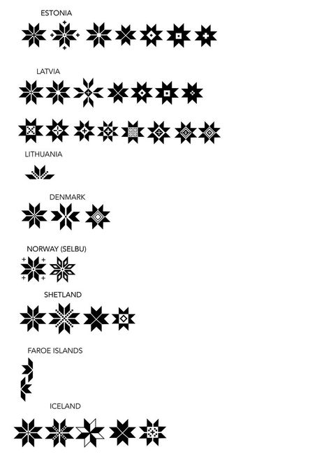 Nordic Eight Point Star Grid — Aleks Byrd Designs Baltic Symbols Lithuania Tattoo, Swedish Symbols, Heritage Tattoo, Norwegian Tattoo, Norway Tattoo, Latvian Symbols, Eight Point Star, Scandinavian Tattoo, Scandinavian Embroidery