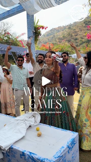 ShaadiBTS™ | Wedding Content Creators ✨ on Instagram: "📌 SAVE these fun games for your wedding ⚡️  Shot and edited by - @shaadibts  couples - @chronicles.of.darman @desaidedonforever @worldofkrisa_ @carismaticexplorers   #shaadibts #weddinggames #weddinggame #carnivalgames #weddinginspiration #weddinginspo #wedding #desiwedding #indianwedding #indianweddingbuzz #desibride #dancereels #desireels #reelsindia #bride #wittywedding #zowed #weddingreels #wedmegood #trendingreel #weddingdance #indianwedding  🏷️ wedding games, carnival games" Indian Wedding Games, Marriage Games, Spinner Games, Wedding Party Games, Wedding Games For Guests, Team Groom, Wedding Content, Desi Bride, Wedding Activities