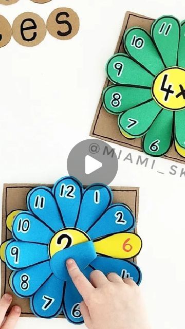 Waldorf Multiplication Flowers, Maths Activities For Class 5, Making Math Fun, Maths Activity For Class 2nd, Maths For Year 1, Maths Project For Class 1, How To Teach Multiplication, Flower Multiplication, Multiplication Table Aesthetic