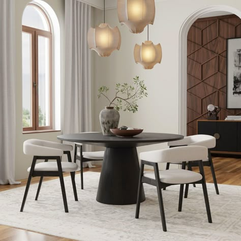 60 Round Dining Table, Black Round Dining Table, Round Dining Table Set, Round Dining Room Table, Round Dining Table Sets, Round Kitchen Table, Round Wood Dining Table, Round Dining Room, The Cove