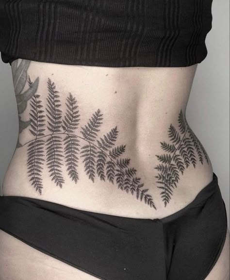 Wrap Around Tattoo Thigh, Tattoo Designs Minimalist, Ojo Tattoo, Botanisches Tattoo, Lower Stomach Tattoos, Shoulder Cap Tattoo, Lower Back Tattoo, Backpiece Tattoo, Wrap Around Tattoo