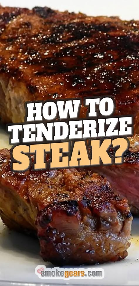 Bbq Steaks Grill, How To Make T Bone Steak Tender, Most Tender Steak, Steakhouse Steak Marinade, How To Bbq Steak, Best Steak Tenderizer Recipe, Meat Tenderizer Recipe Beef, Great Steak Recipes, Beef Tenderizer Marinade