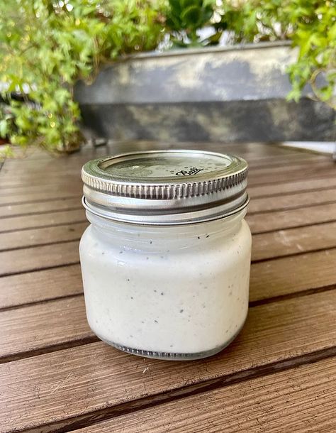 Garlic Ranch Salad Dressing, Homemade Garlic Ranch Dressing, Garlic Ranch Dressing, Keto Dressing, Dressings For Salads, Feta Dressing, Garlic Ranch, Homemade Salad Dressings, Dry Ranch Seasoning