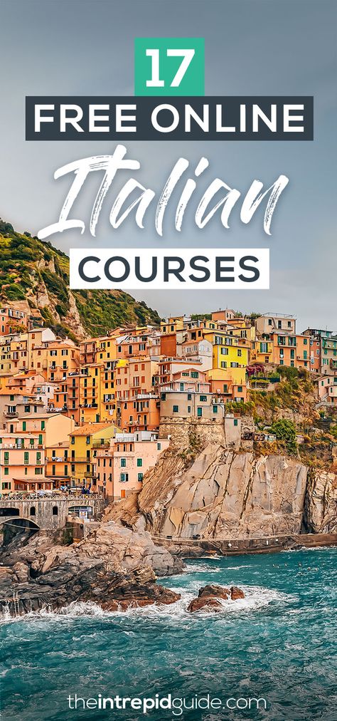 17 Free Italian Courses Online to Learn Italian from Home | The Intrepid Guide Best Way To Learn Italian, Apps To Learn Italian, How To Learn Italian Language, Italian Language Learning Aesthetic, Learning Italian Aesthetic, Italian Language Aesthetic, Polyglot Aesthetic, Free Italian Lessons, Polyglot Tips