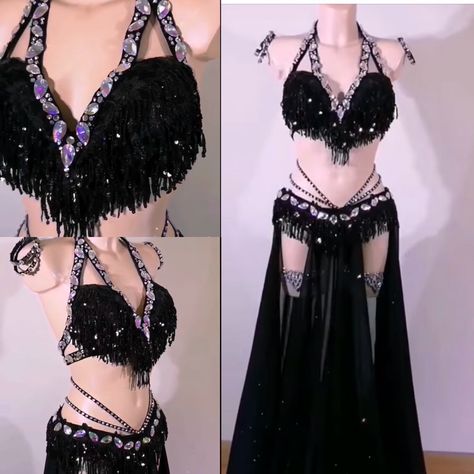 Black Belly Dancer Outfits, Belly Dancer Outfits Black, Bellydancer Outfit, Belly Dance Outfit Arabic, Arabian Belly Dancer Outfits, Belly Dancer Dress, Bellydance Outfit, Belly Dancing Outfit, Belly Dance Clothes