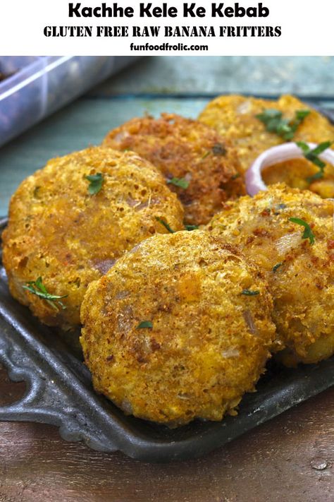 Raw Banana Recipes Indian, Raw Banana Recipes, Banana Recipes Indian, Veg Appetizers, Jain Food, Cutlet Recipes, Vegetarian Snack, Jain Recipes, Diwali Ideas