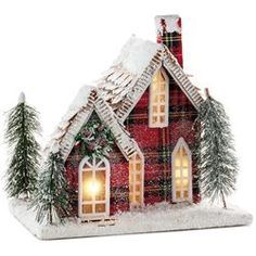 Tim Holtz Village, Paper Village, Make A Gingerbread House, Putz House, Christmas Village Houses, Christmas Houses, Glitter Houses, Cottage Christmas, Putz Houses