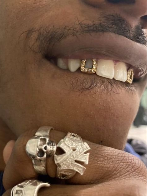 Gold Teeth Grills, Teeth Gems, Grillz Teeth, Teeth Caps, Gold Grill, Diamond Teeth, Dope Jewelry Accessories, Grills Teeth, Tooth Gems