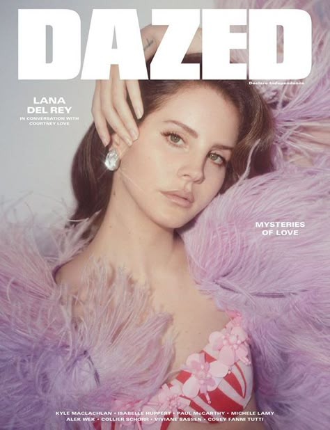 American superstar Lana Del Rey lands Dazed Magazine‘s latest cover story captured by British photographer Charlotte Wales and styled by Robbie Spencer. Lana Del Rey Fan, Viviane Sassen, Dazed Magazine, Korean Magazine, Paper Magazine, Isabelle Huppert, Lana Rey, Isabelle Lightwood, Seventeen Magazine