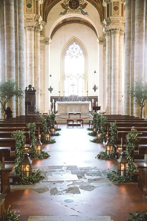 Church Wedding Decorations Aisle, Church Wedding Decor, Wedding Church Aisle, Sage Green Wedding Theme, Church Aisle, Wedding Church Decor, Wedding Isles, Aisle Decorations, Church Wedding Decorations