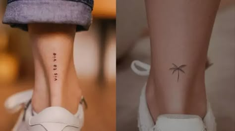 Envie d'un petit tattoo sur l'arrière de votre cheville, mais vous manquez d'inspiration ? Bonne nouvelle, nous avons une sélection toute prête ! Petit Tattoo, Ink Inspiration, Tattoos, Art