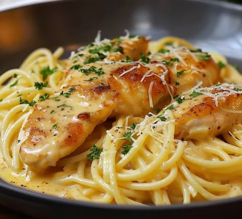 Easy Heavenly Angel Chicken Pasta Top Easy Recipes in 2024-2025 Angel Hair Pasta Recipes Chicken, Chicken Angel Hair Pasta, Angel Chicken Pasta, Chicken Stove Top, Creamy Italian Chicken Pasta, Creamy Chicken Breast Recipes, Pasta With Herbs, Angel Chicken, Italian Chicken Pasta