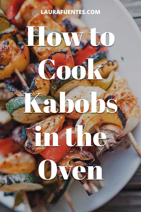 Oven Shish Kabobs Steak, How To Cook Kabobs In The Oven, Steak And Shrimp Kabobs In Oven, Shush Kabobs In The Oven, Oven Roasted Kabobs, Shiskabob Recipes Oven, Oven Skewers Kabob Recipes, Chicken Shish Kabobs Oven, Bbq Chicken Kabobs In The Oven