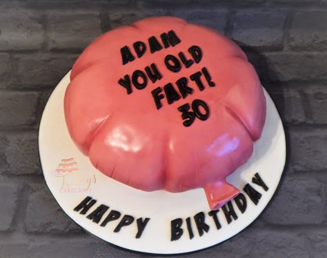 Whoopie Cushion Cake, Old Man Cake Ideas, Bday Party Ideas For Men, Old Man Birthday Cake, Mom Birthday Cakes, 50th Birthday Party Food, Goose Cake, Cushion Cake, Whoopie Cushion