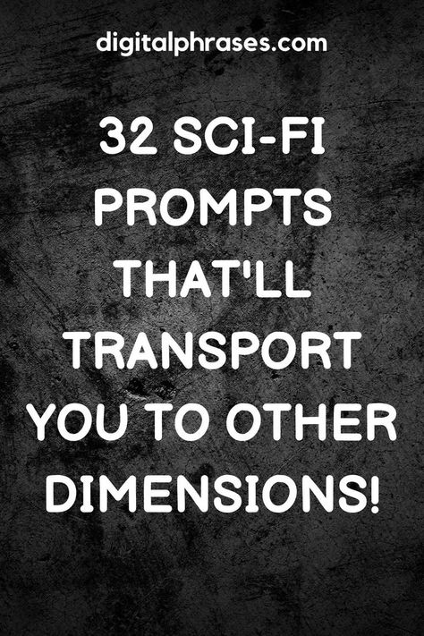 Unlock your imagination with these captivating science fiction writing prompts and story starters. Dive into futuristic worlds, encounter alien species, and embark on epic journeys in the cosmos. Your next sci-fi masterpiece begins here! Fantasy Story Prompts, Science Fiction Writing, Writing Sci Fi, Fiction Writing Prompts, Alien Species, Writing Plot, Storytelling Techniques, Book Prompts, Cool Science Facts